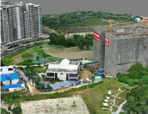 星燦大廈項目市政配套工程管線放線測量